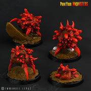 Ruby Minions, Print Your Monsters | 32mm | Elemental | Crystal | Gem | Golem