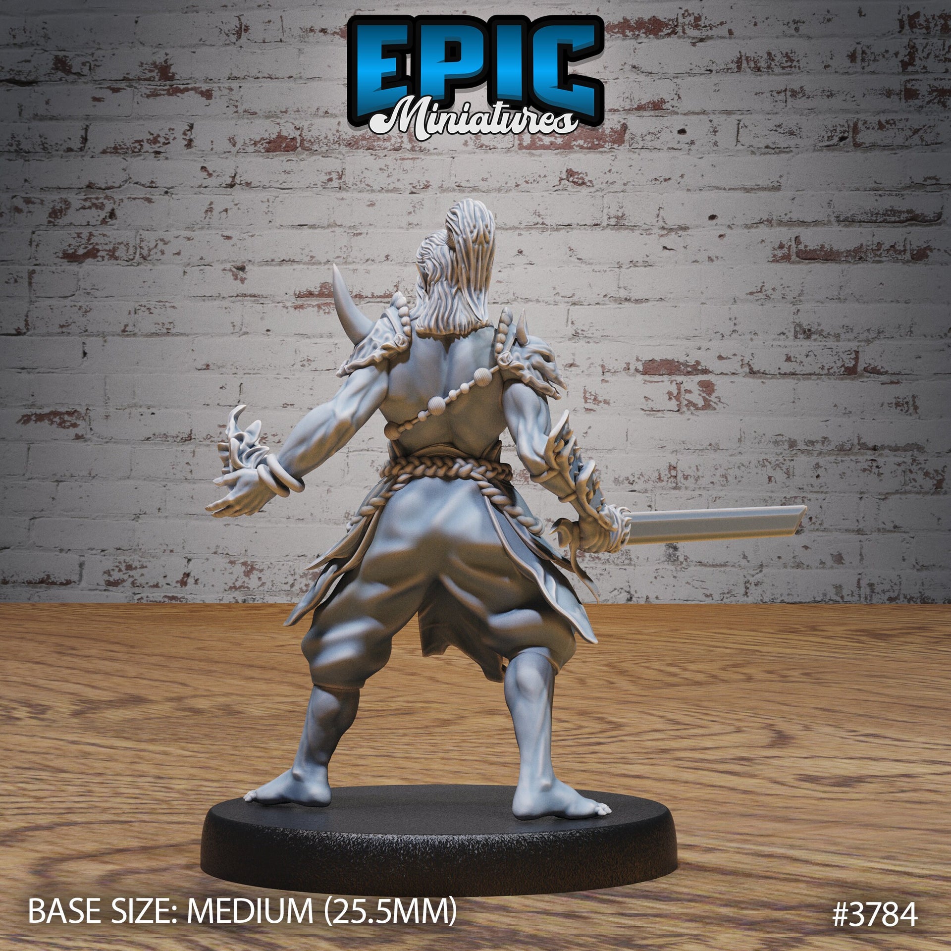 Oni Adventurer - Epic Miniatures | 28mm | 32mm | Oni Nightmare | Yokai | Demon | Japanese Folklore | Fighter