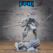 Oni Demon Overlord - Epic Miniatures | 28mm | 32mm | Oni Nightmare | Yokai | Devil | Fighter| Huge | Champion