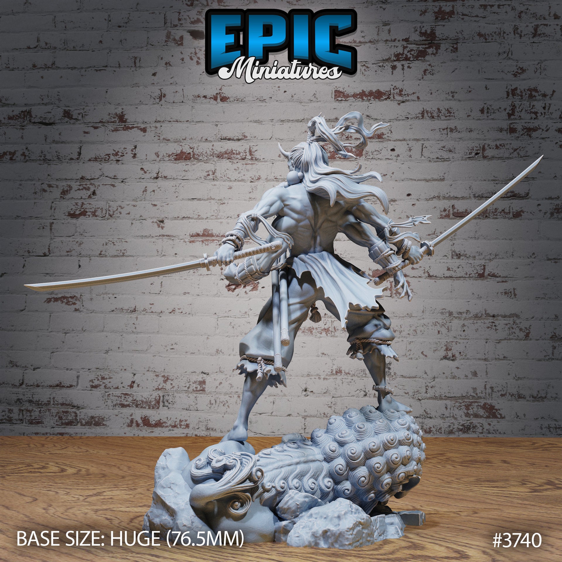 Oni Demon Overlord - Epic Miniatures | 28mm | 32mm | Oni Nightmare | Yokai | Devil | Fighter| Huge | Champion