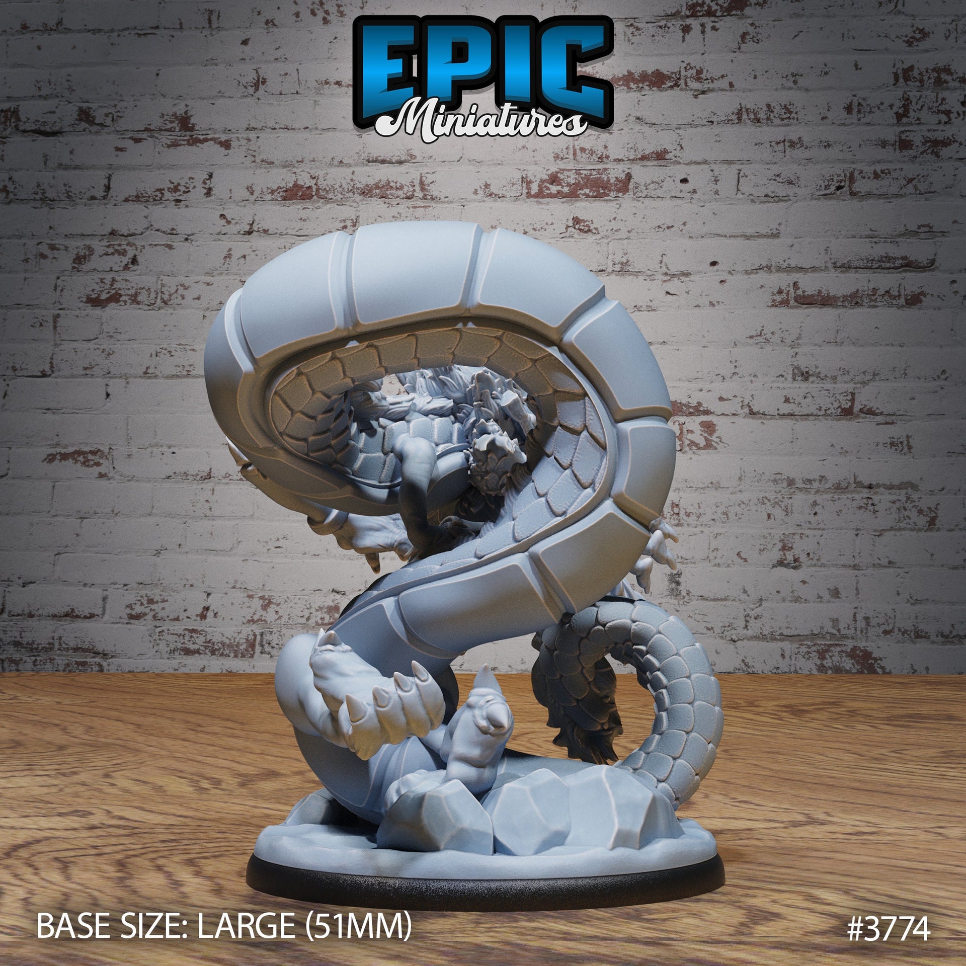 Young Lung Dragon Epic Miniatures | 28mm | 32mm | Oni Nightmare | Wyvern | Drake | Serpent