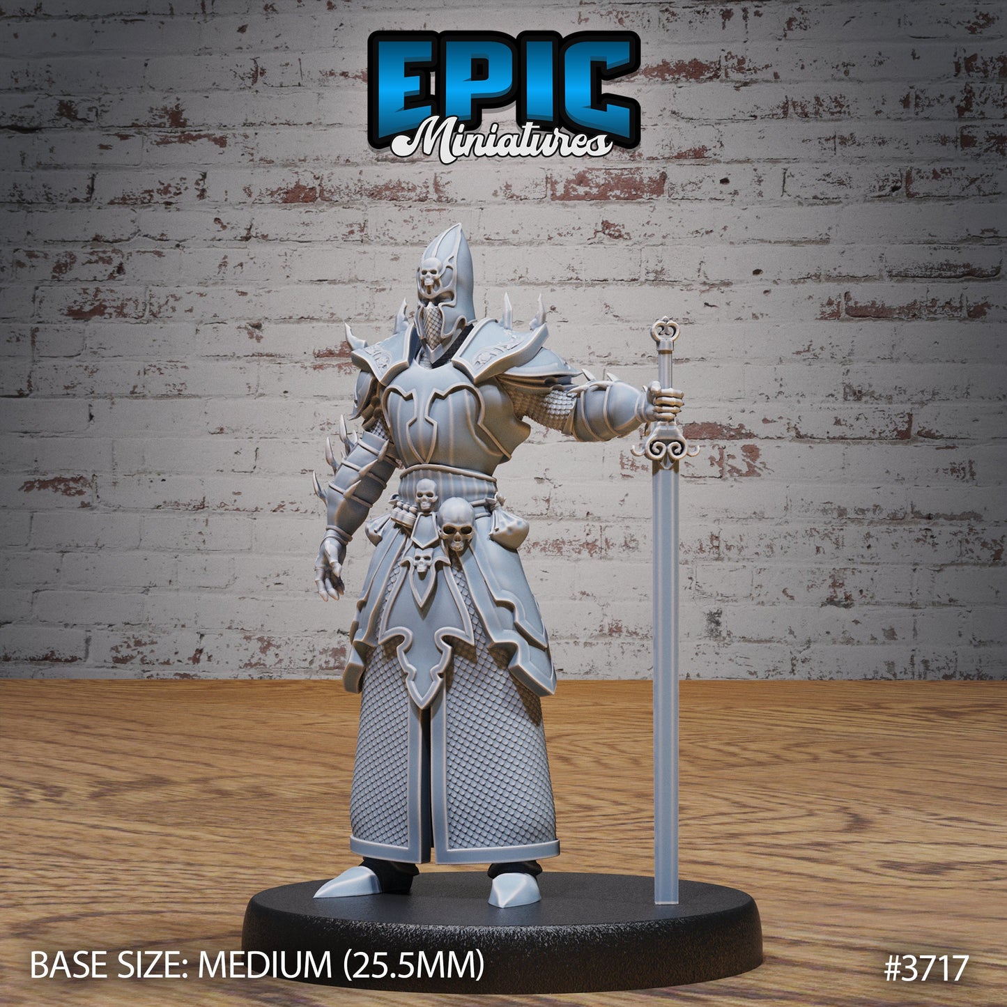 Cult Knight- Epic Miniatures | 28mm | 32mm | Eldritch Darkness | Paladin | Soldier | Fighter