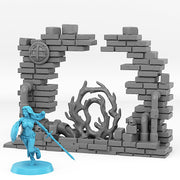 Sewer Portal With Its Toxic Liquid Effect - Print Your Monsters, Fantastic Portals | 32mm | Crypt | Dungeon