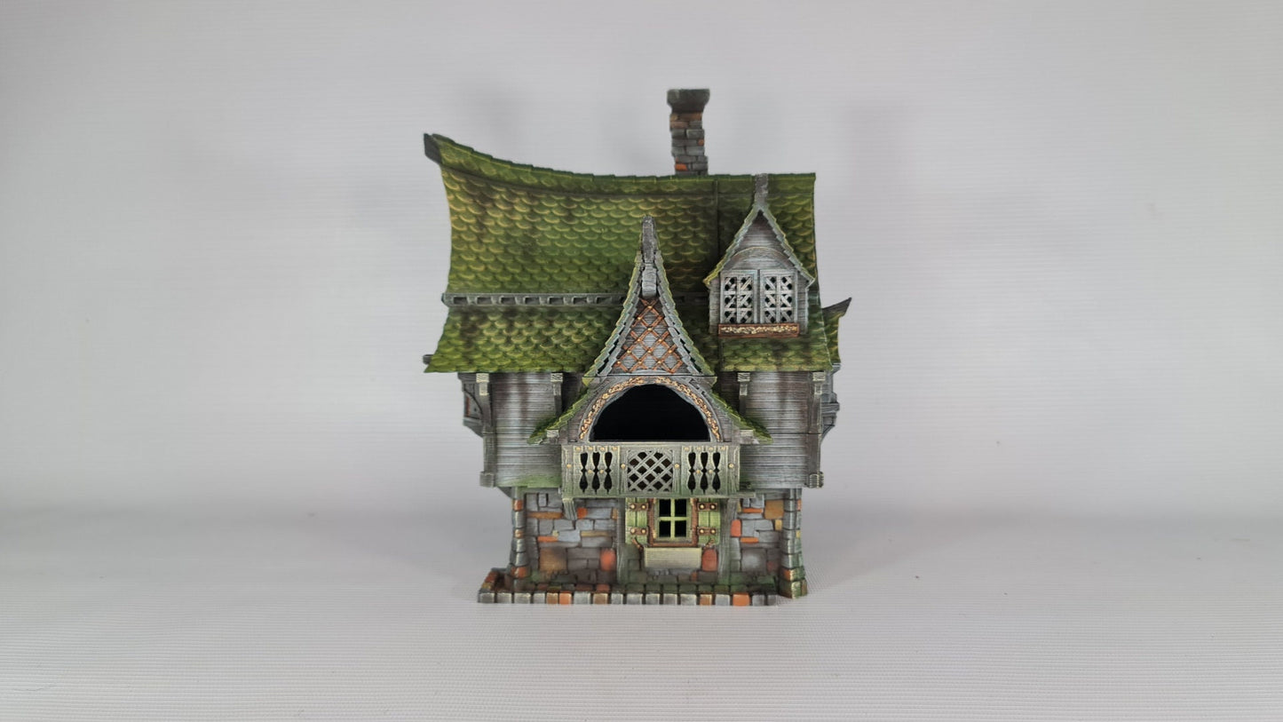 Cabbagetop Manor - 3DP4U Medieval Town | Miniature | Wargaming | Roleplaying Games | 32mm | Inn | House | Playable | Filament | 3d printed