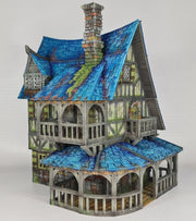 The Cobalt Dragon - 3DP4U Medieval Town | Miniature | Wargaming | Roleplaying Games | 32mm | Inn | Playable | Filament | 3d printed