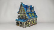 The Cobalt Dragon - 3DP4U Medieval Town | Miniature | Wargaming | Roleplaying Games | 32mm | Inn | Playable | Filament | 3d printed