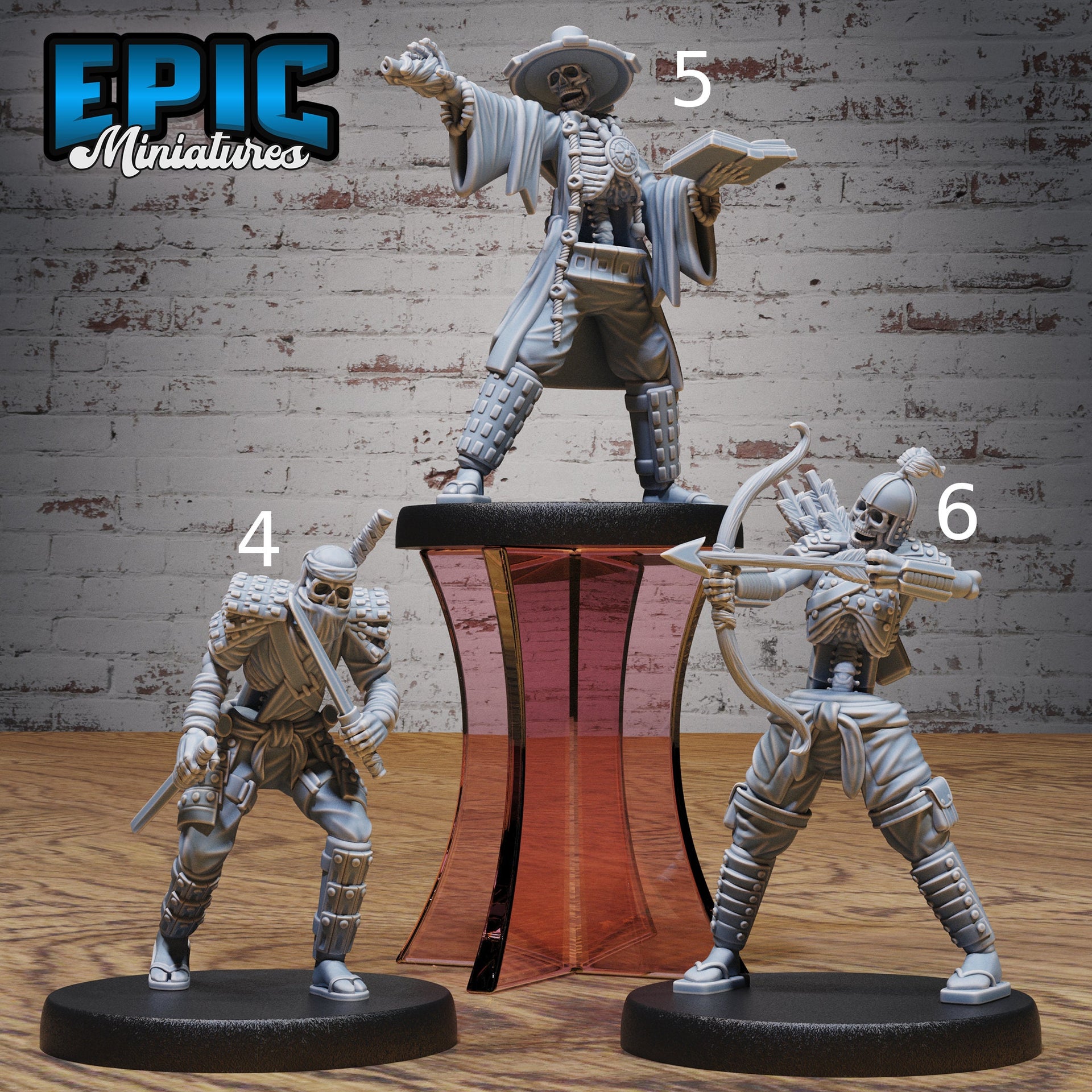 Eastern Skeleton Army - Epic Miniatures | 28mm | 32mm | Oni Nightmare | Yokai | DNecromancer | Crossbow | Mage | Spear | Mercenary