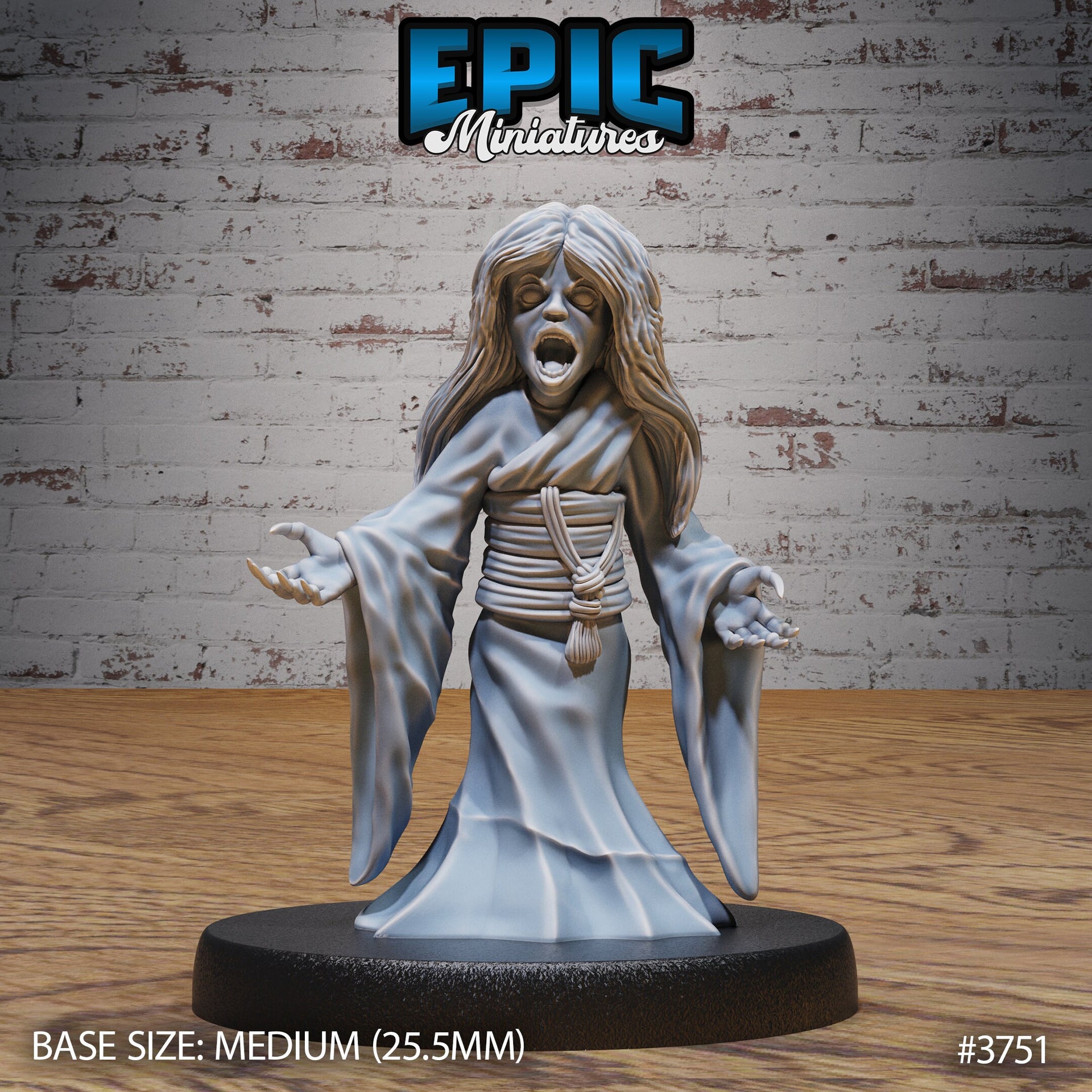 Ghost Girl - Epic Miniatures | 28mm | 32mm | Oni Nightmare | Yokai | Demon | Japanese Ghost | Kimono