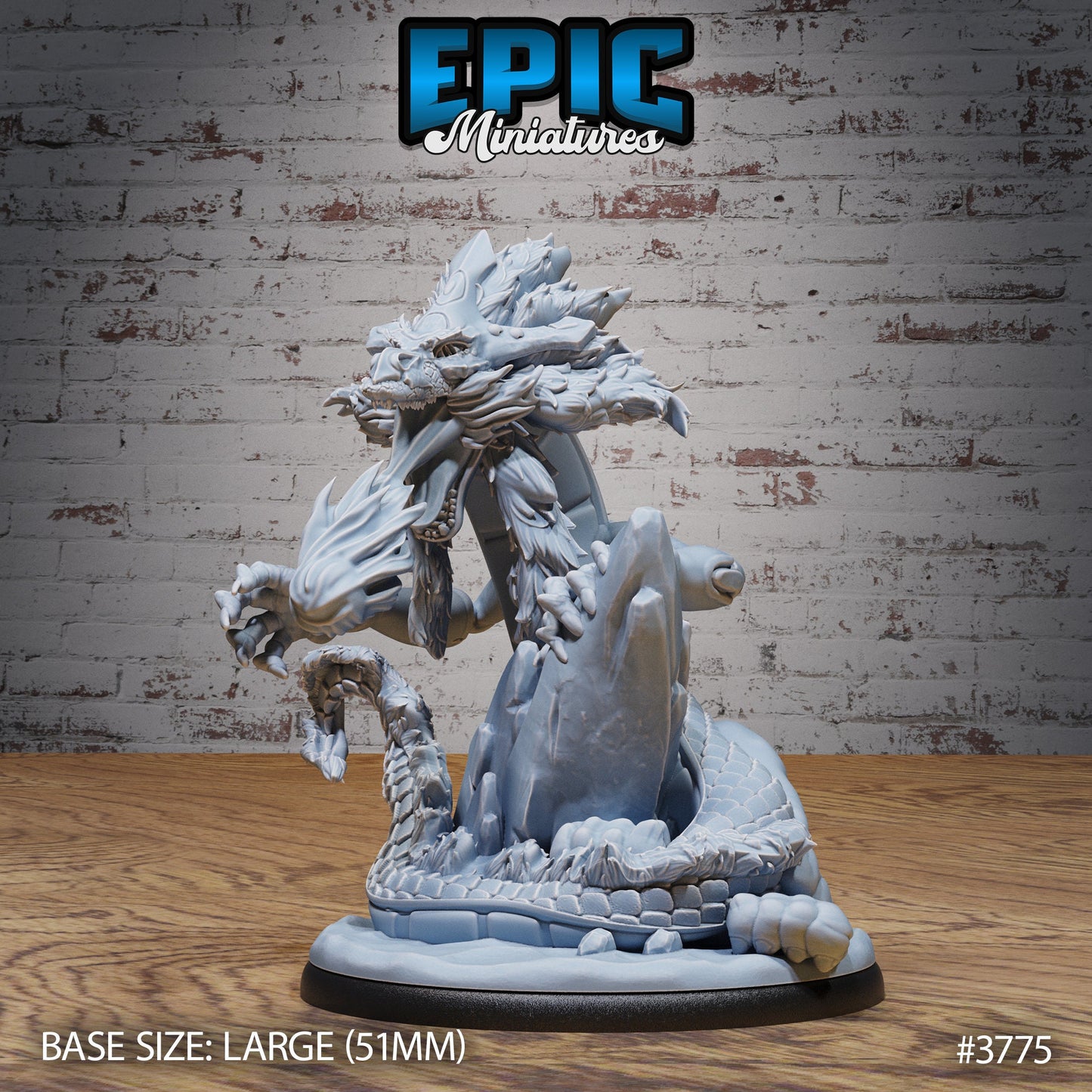 Young Lung Dragon Epic Miniatures | 28mm | 32mm | Oni Nightmare | Wyvern | Drake | Serpent