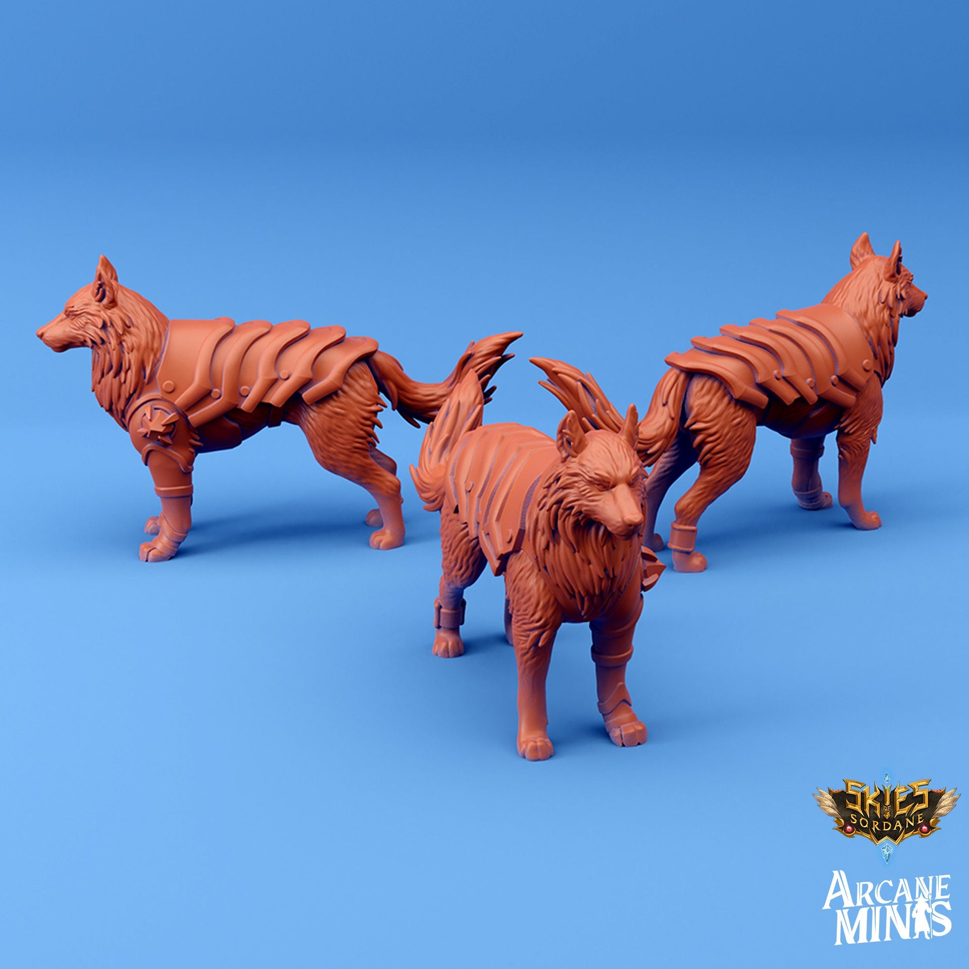 Shardforged Deckhand and Dog- Arcane Minis | 32mm | Mech | Robot | Pirate | Sailor | Doggo