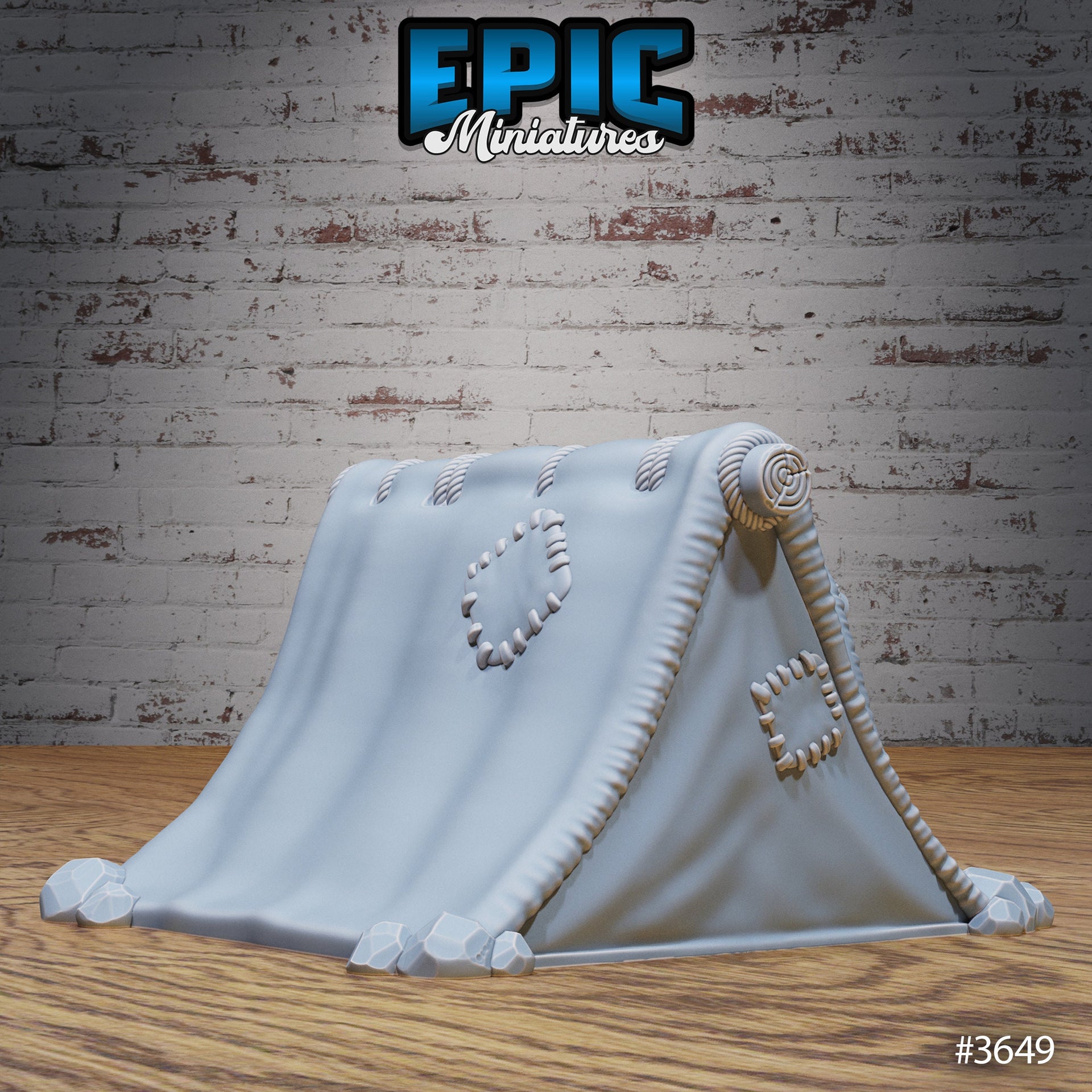 Bandit Camp Scatter Terrain - Epic Miniatures | 28mm | 32mm | Well | Cage | Torch | Log | Fire