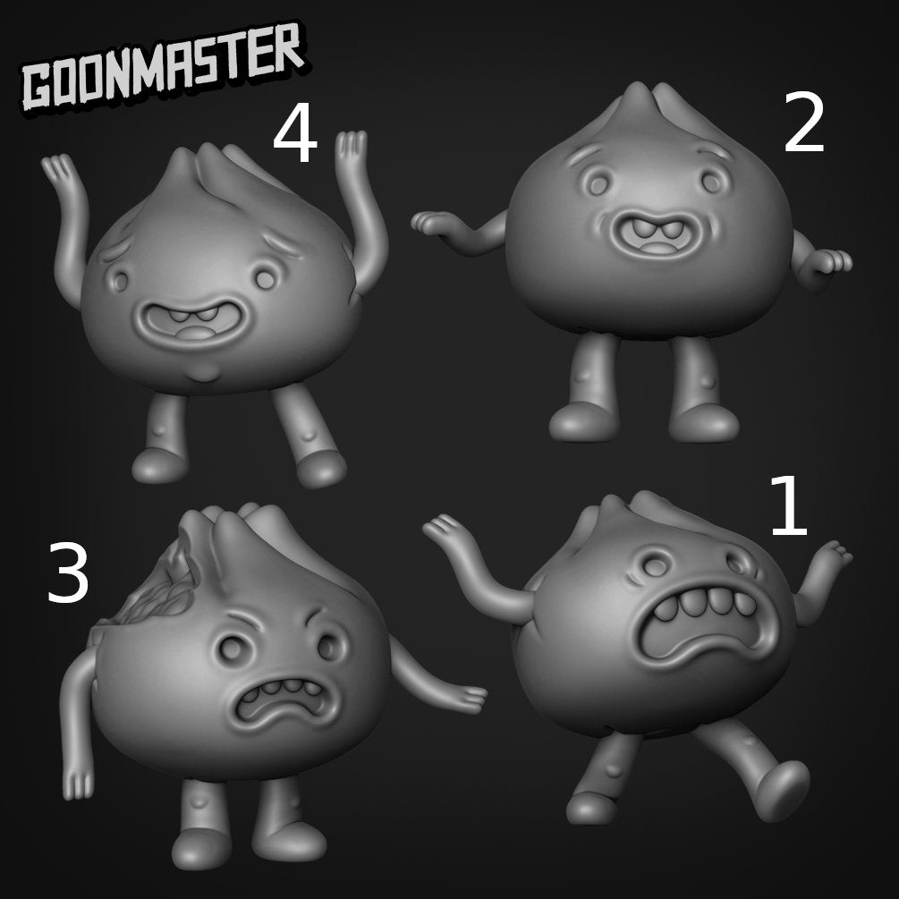Dumpling Folk - Goonmaster | Miniature | Wargaming | Roleplaying Games | 32mm | Elemental | Food