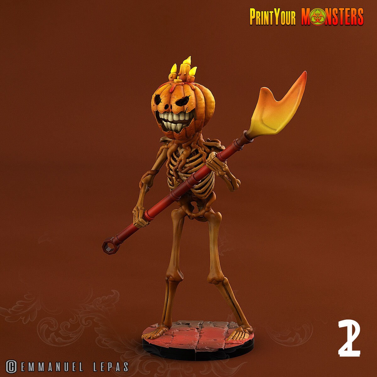 Soldier Pumpkins - Print Your Monsters | D&D | 32mm | Summon | Golem | Elemental | Demon | Skeleton | Giant