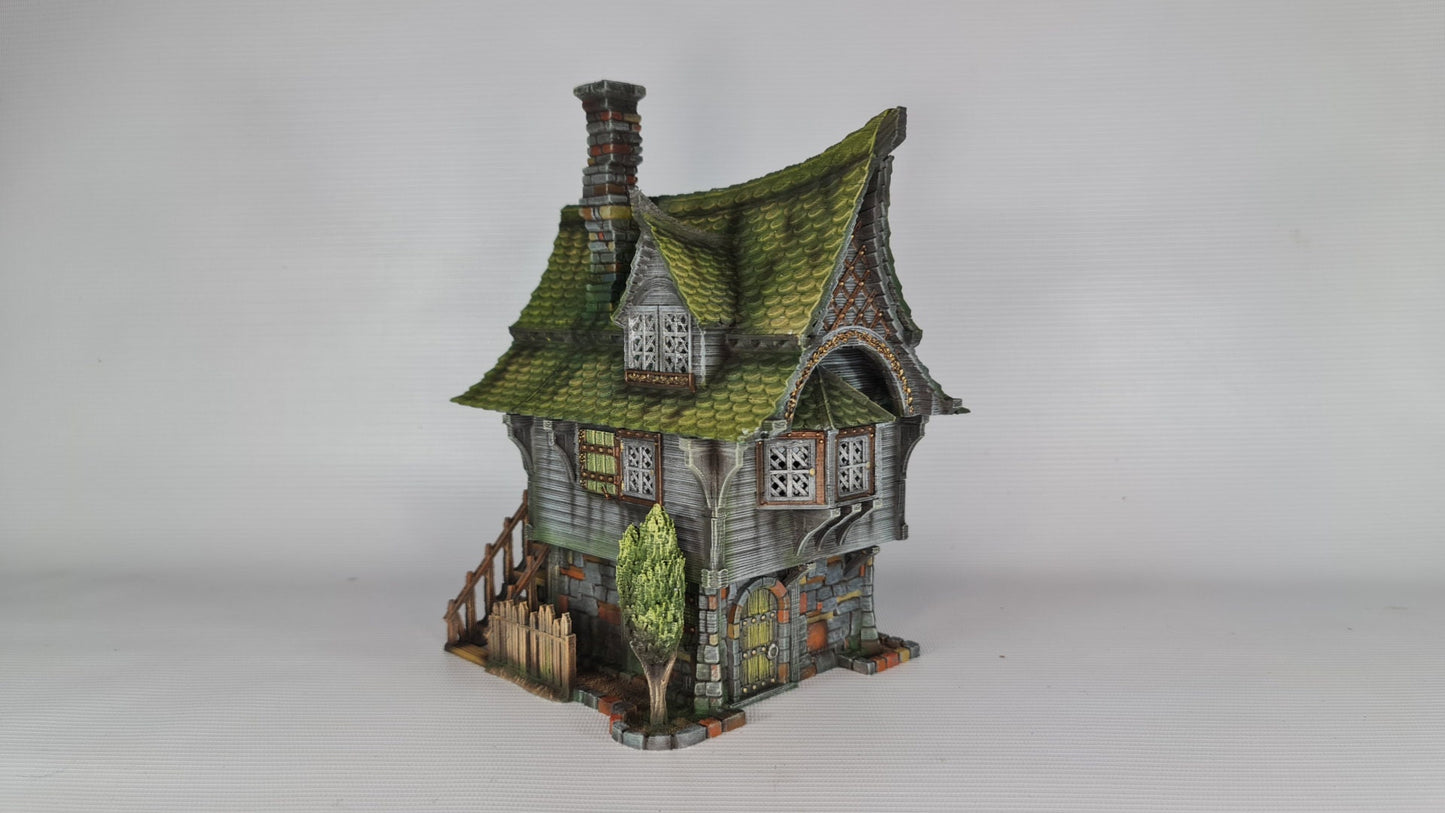 Cabbagetop Manor - 3DP4U Medieval Town | Miniature | Wargaming | Roleplaying Games | 32mm | Inn | House | Playable | Filament | 3d printed
