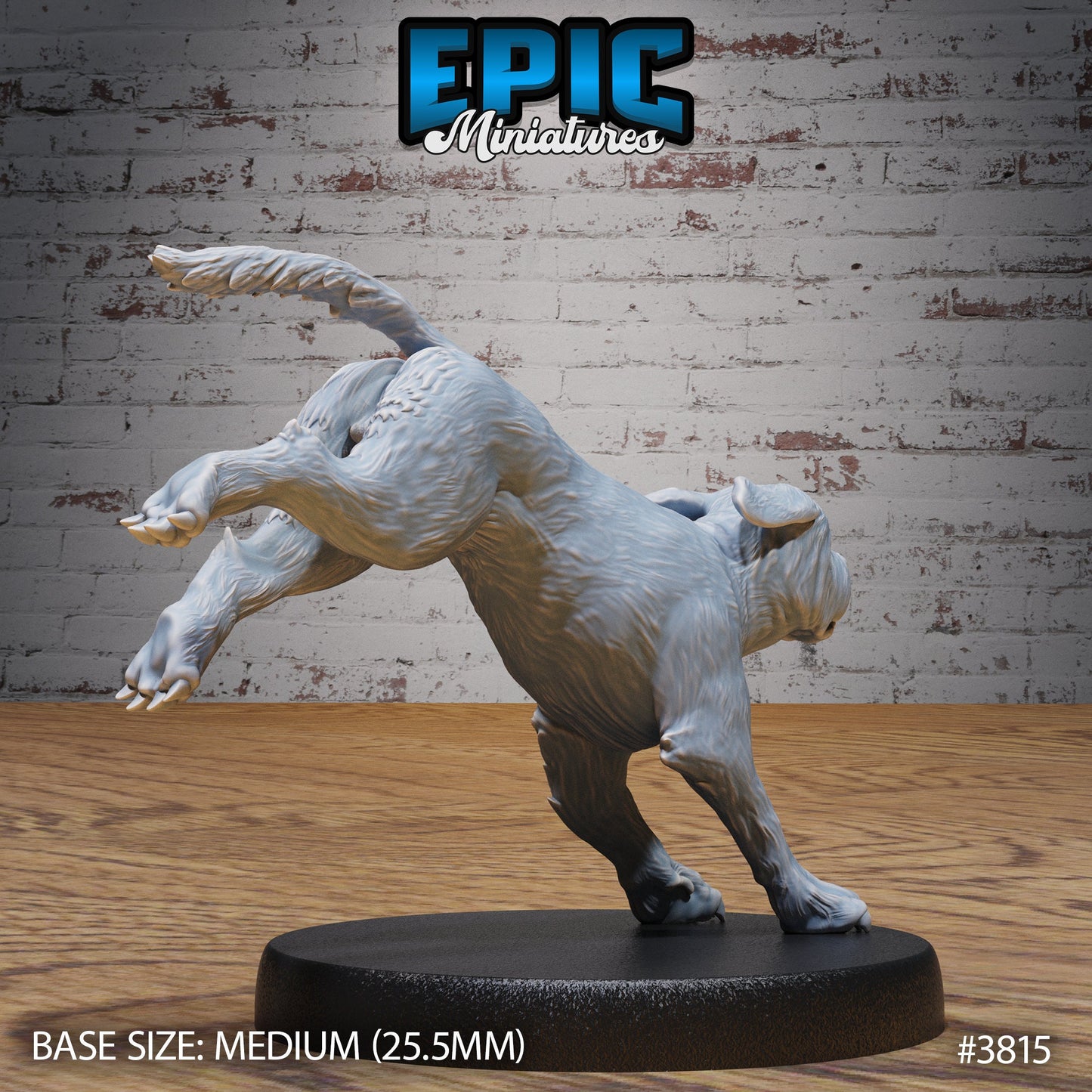 Raid Dog - Epic Miniatures | New World Conquest | 28mm | 32mm | Armor | Hunting | mastiff