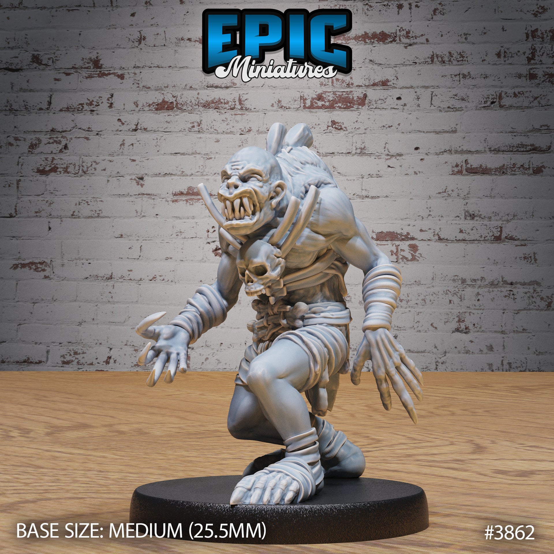 Common Ghoul - Epic Miniatures | Gruesome Graveyard | 28mm | 32mm | Zombie | Undead | Demon