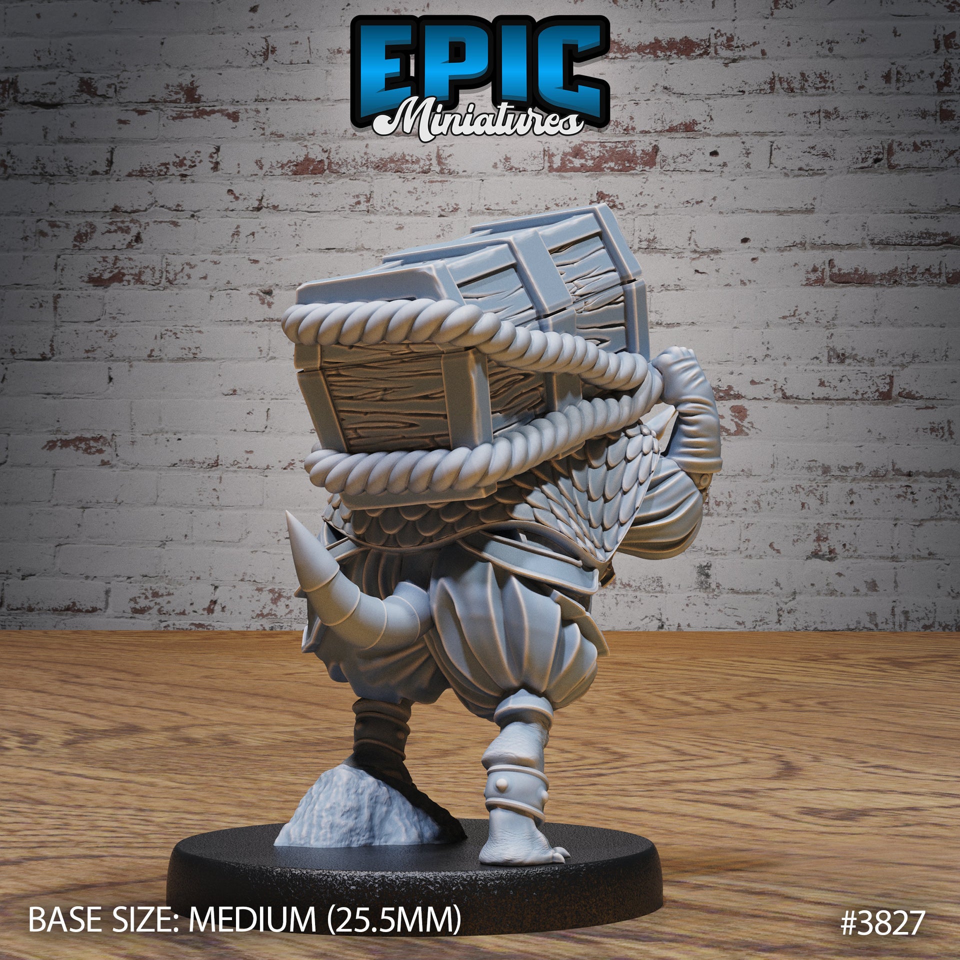 Armadillo Conquistador - Epic Miniatures | New World Conquest | 28mm | 32mm | Armadillo Folk | Spanish | Standard Bearer | Treasure