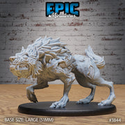Undead Dire Wolf - Epic Miniatures | Gruesome Graveyard | 28mm | 32mm | Zombie | Skeleton | Rotting