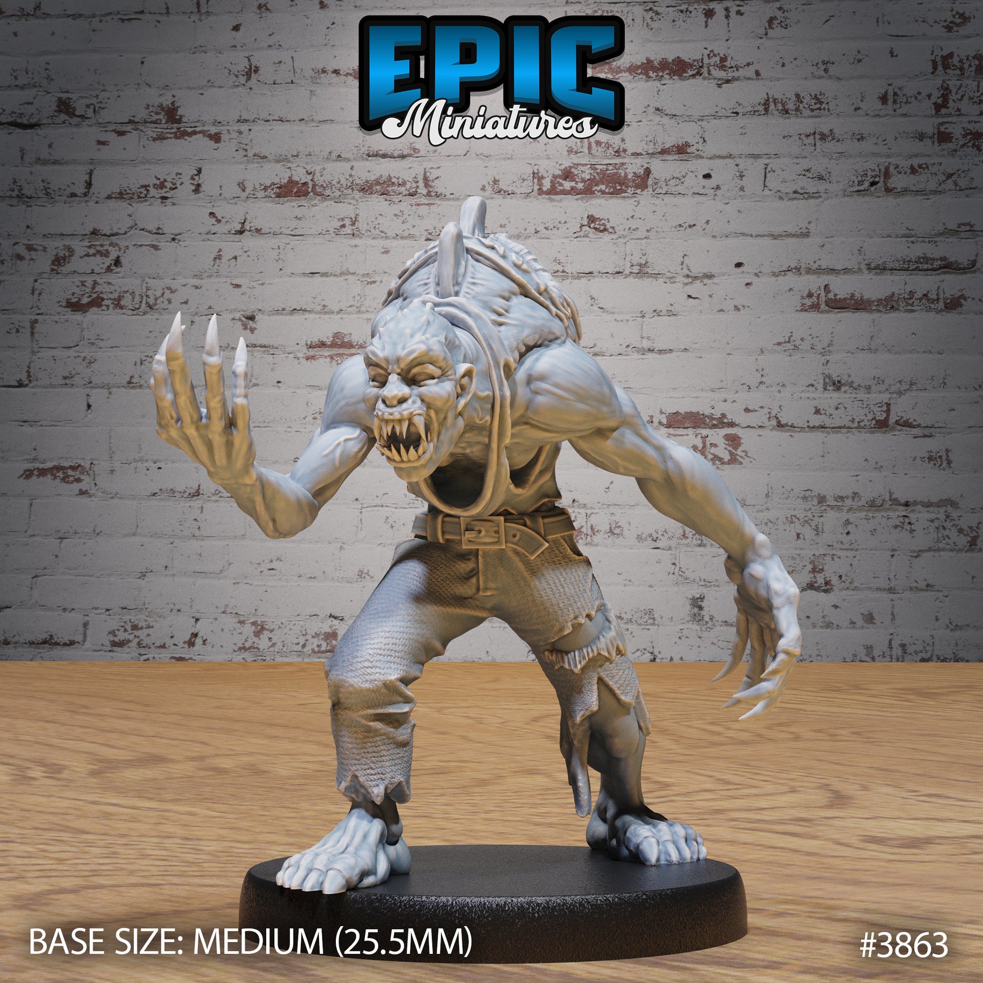 Common Ghoul - Epic Miniatures | Gruesome Graveyard | 28mm | 32mm | Zombie | Undead | Demon