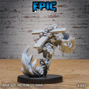 Fire Ghost Skeleton- Epic Miniatures | Gruesome Graveyard | 28mm | 32mm | Undead | Haunted | Demon | Spirit