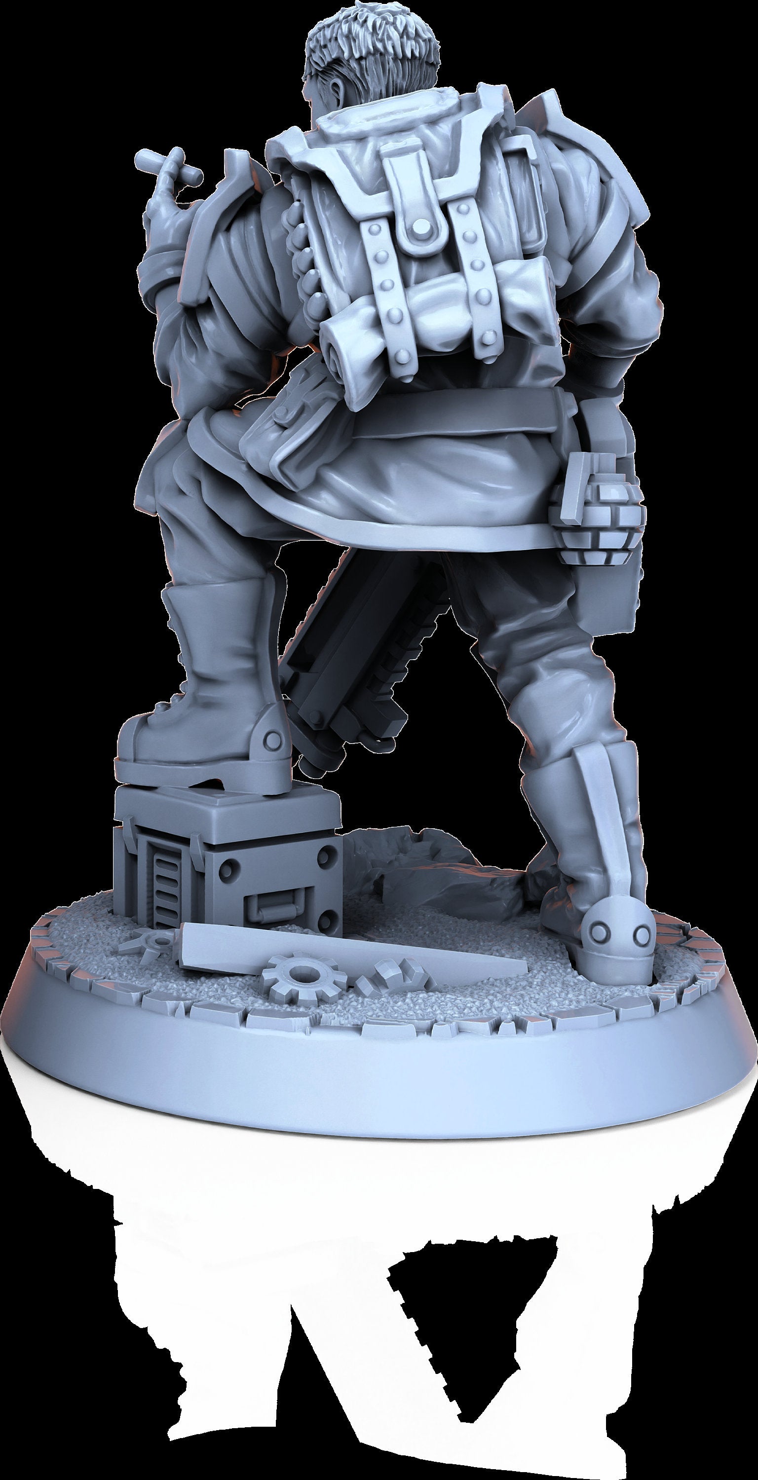 Sergeant Eric, Kaledon Fortis - Print Minis | Sci Fi | Light Infantry | Imperial | 28mm Heroic | Captain | General