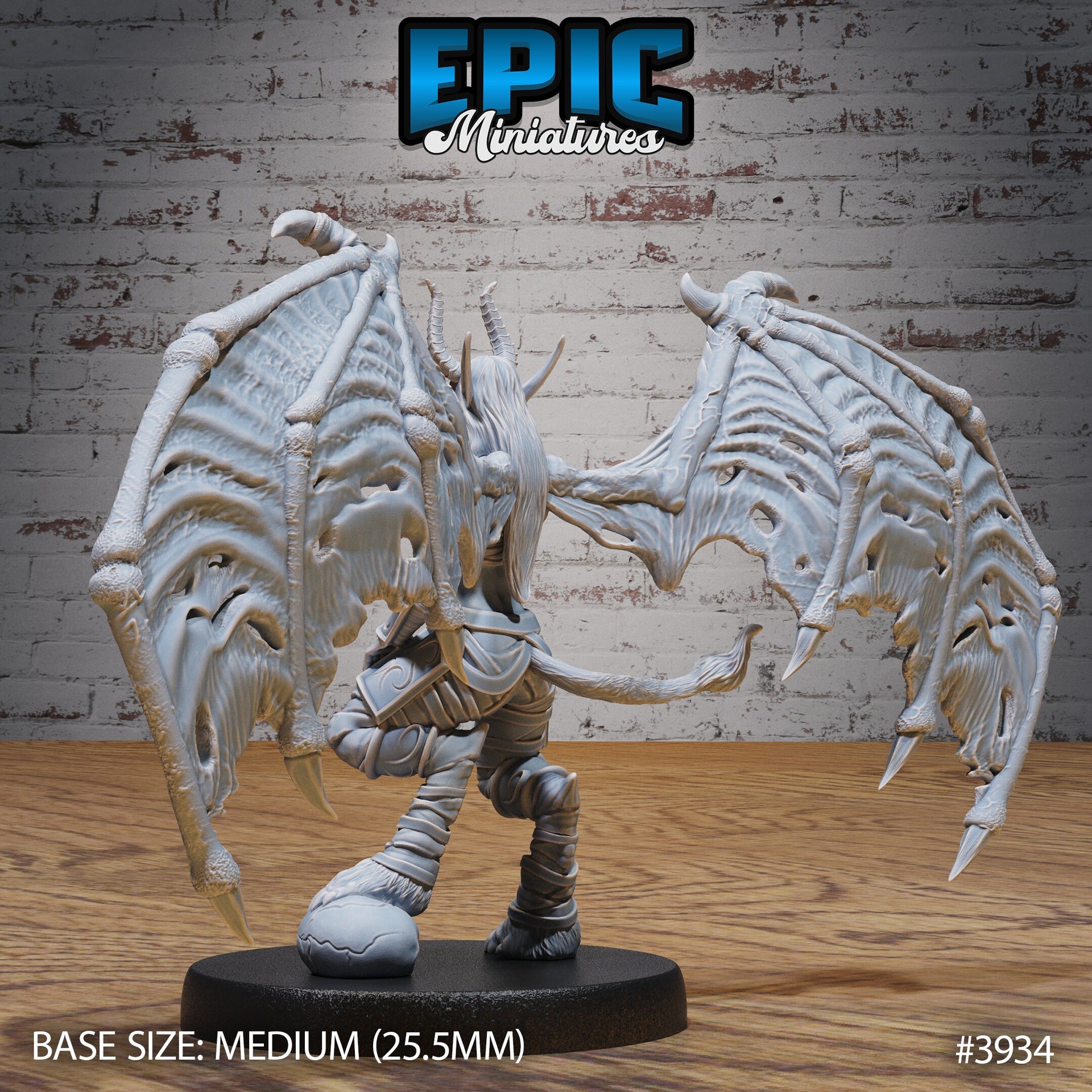 Demon Huntress- Epic Miniatures | 28mm | 32mm | Demonic Guild | Demon | Tiefling