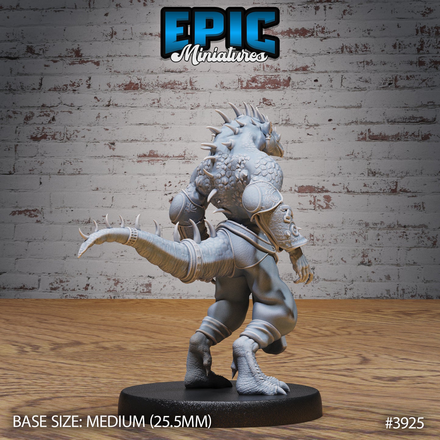 Lizard Folk Thug - Epic Miniatures | 28mm | 32mm | Demonic Guild | Assassin | Bandit | Mercenary