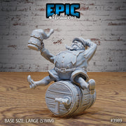 Boar Owner- Epic Miniatures | 32mm | Festival Village | Patron | Brewer | Merchant | Lederhosen | Keg | Beer