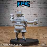 Boar Owner- Epic Miniatures | 32mm | Festival Village | Patron | Brewer | Merchant | Lederhosen | Keg | Beer