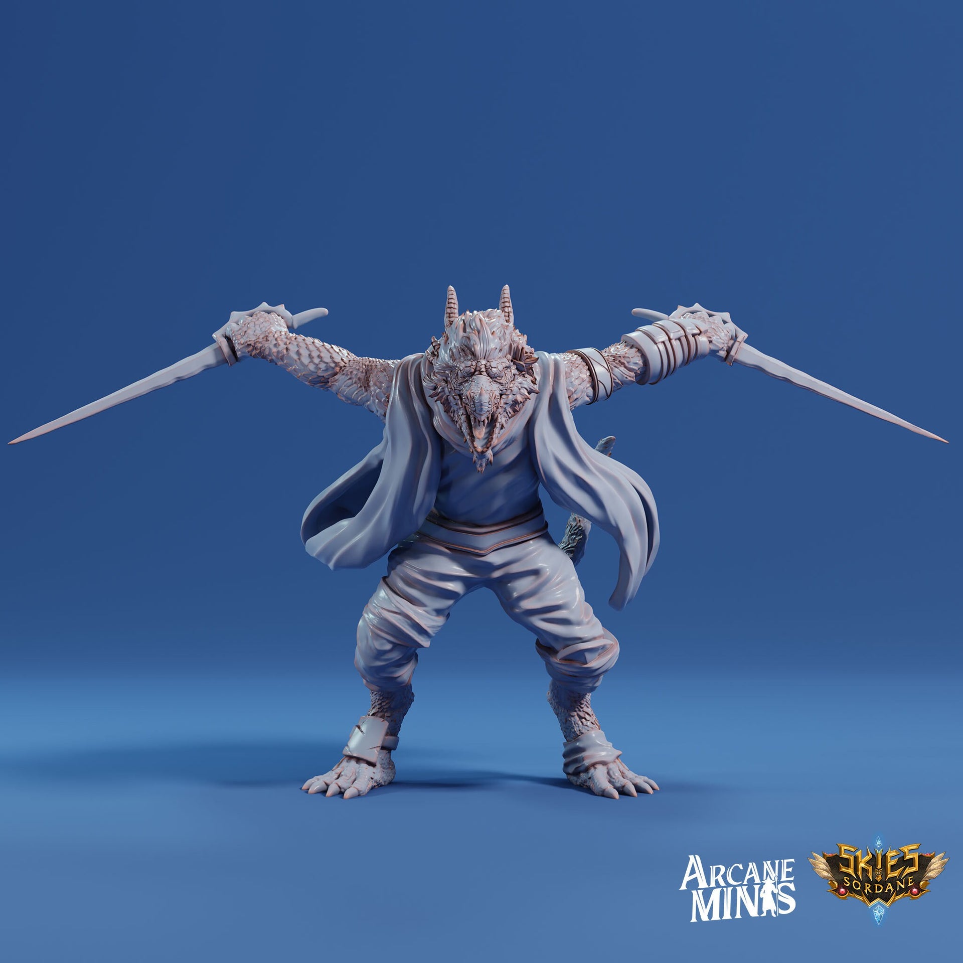 Drekon Whelp, Pirate Crew - Arcane Minis | 32mm | Dragon Folk | Archer | Warband | Fighter | Brigand