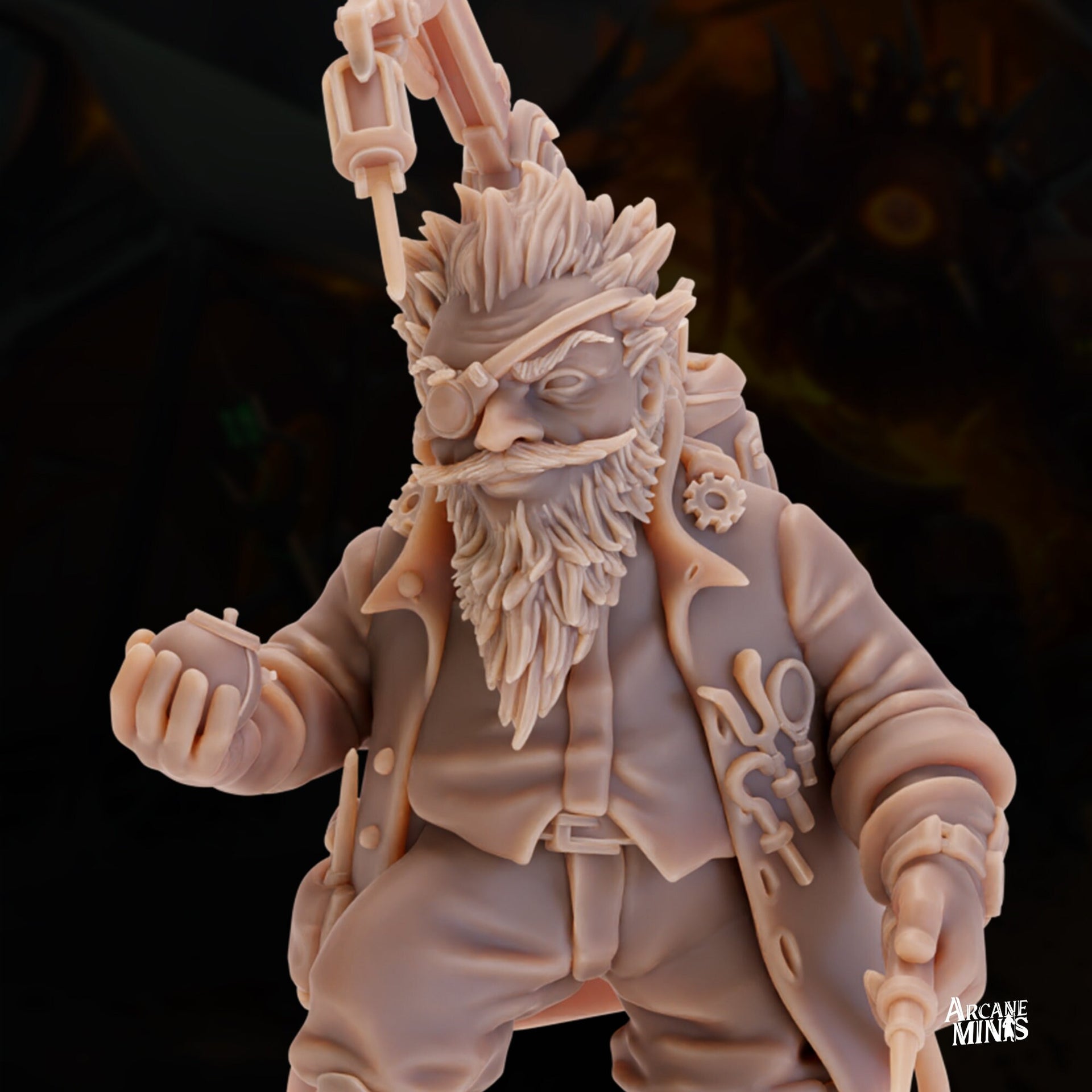 Gnome Inventor- Arcane Minis | 32mm | Toymakers Terror | Engineer | Artificer