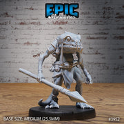 Dark Fish Folk - Epic Miniatures | 32mm | Sinister Harbor | Speer | Hunting | Soldier