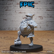 Boar Owner- Epic Miniatures | 32mm | Festival Village | Patron | Brewer | Merchant | Lederhosen | Keg | Beer