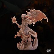 Drekon Seer Wizard- Arcane Minis | 32mm | Dragon Folk | Sorcerer | Mage