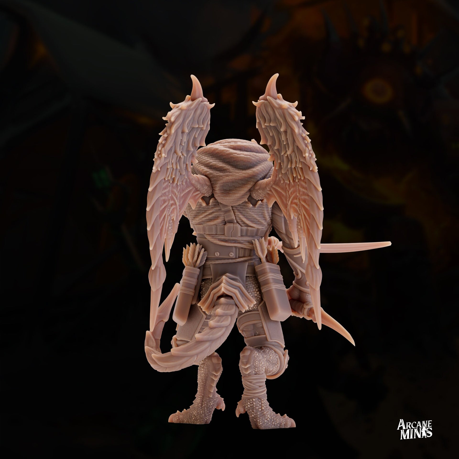 Drekon Shadowstalker Rogue - Arcane Minis | 32mm | Dragon Folk | Assassin | Bandit