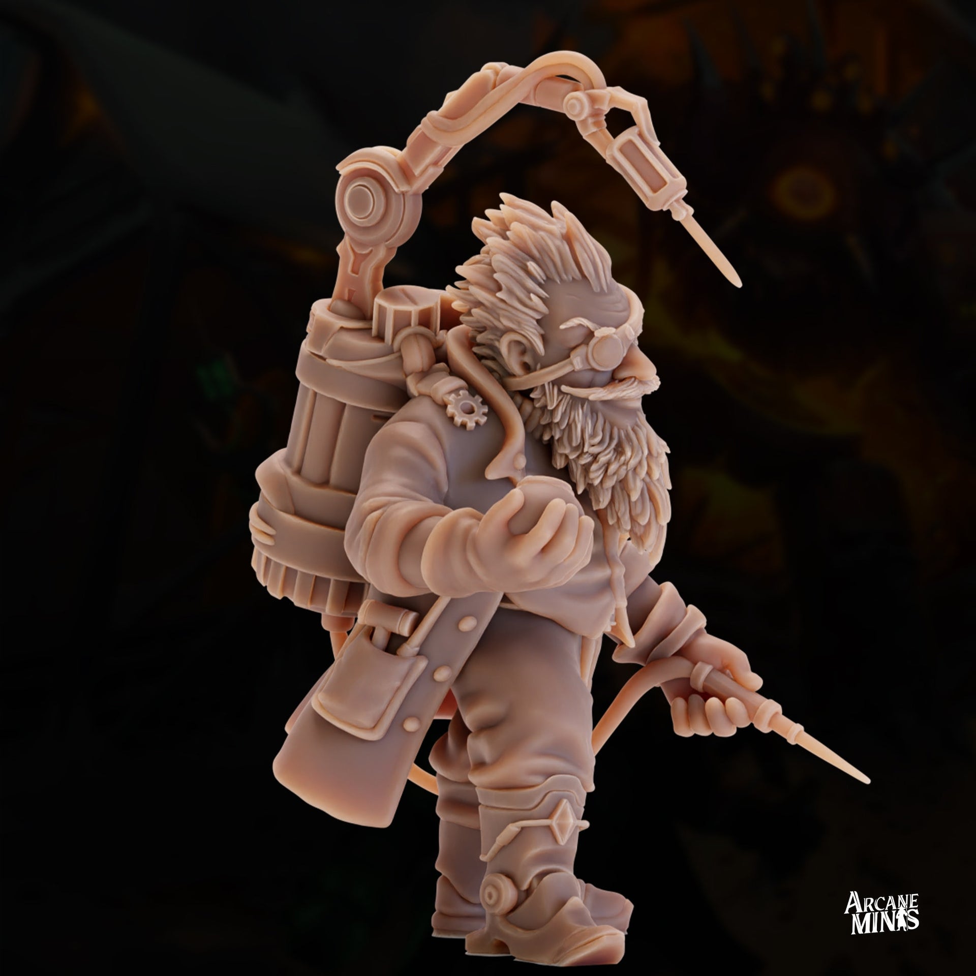 Gnome Inventor- Arcane Minis | 32mm | Toymakers Terror | Engineer | Artificer