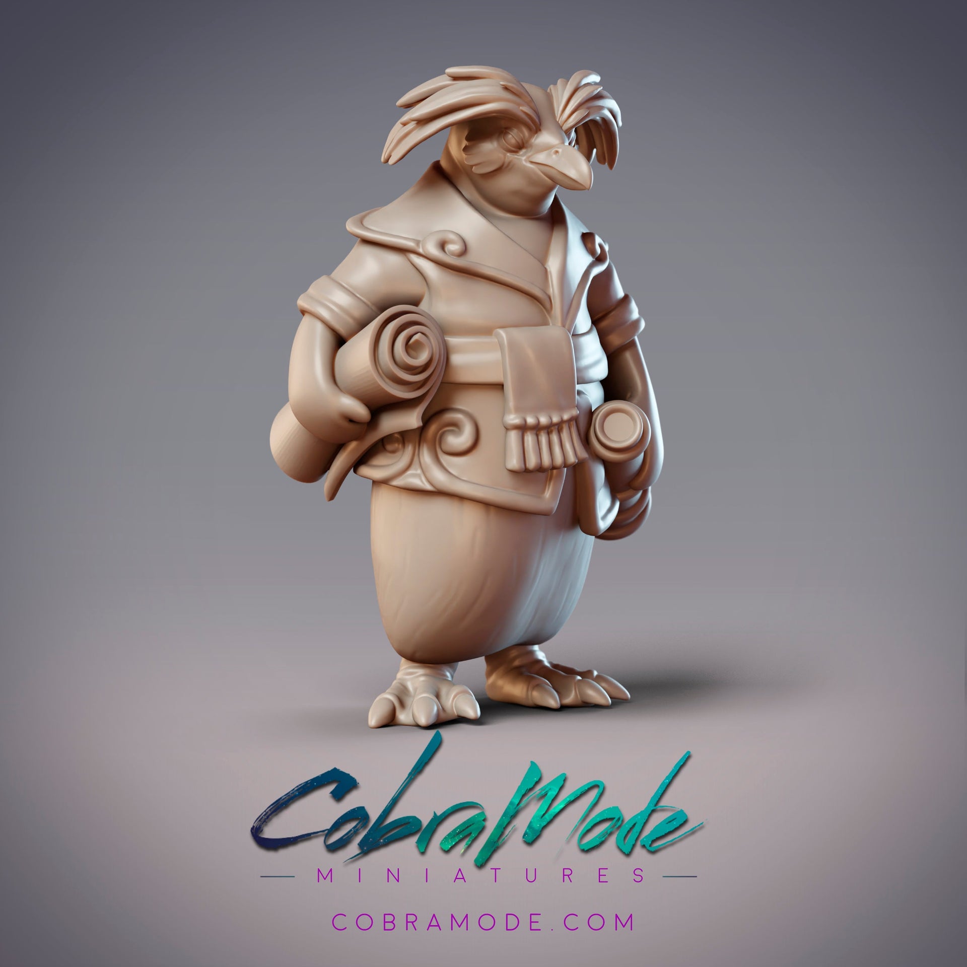 Nurasa Navigator Tilmun - CobraMode | Miniature | Wargaming | Roleplaying Games | 32m | Sailor | Rockhopper Penguin