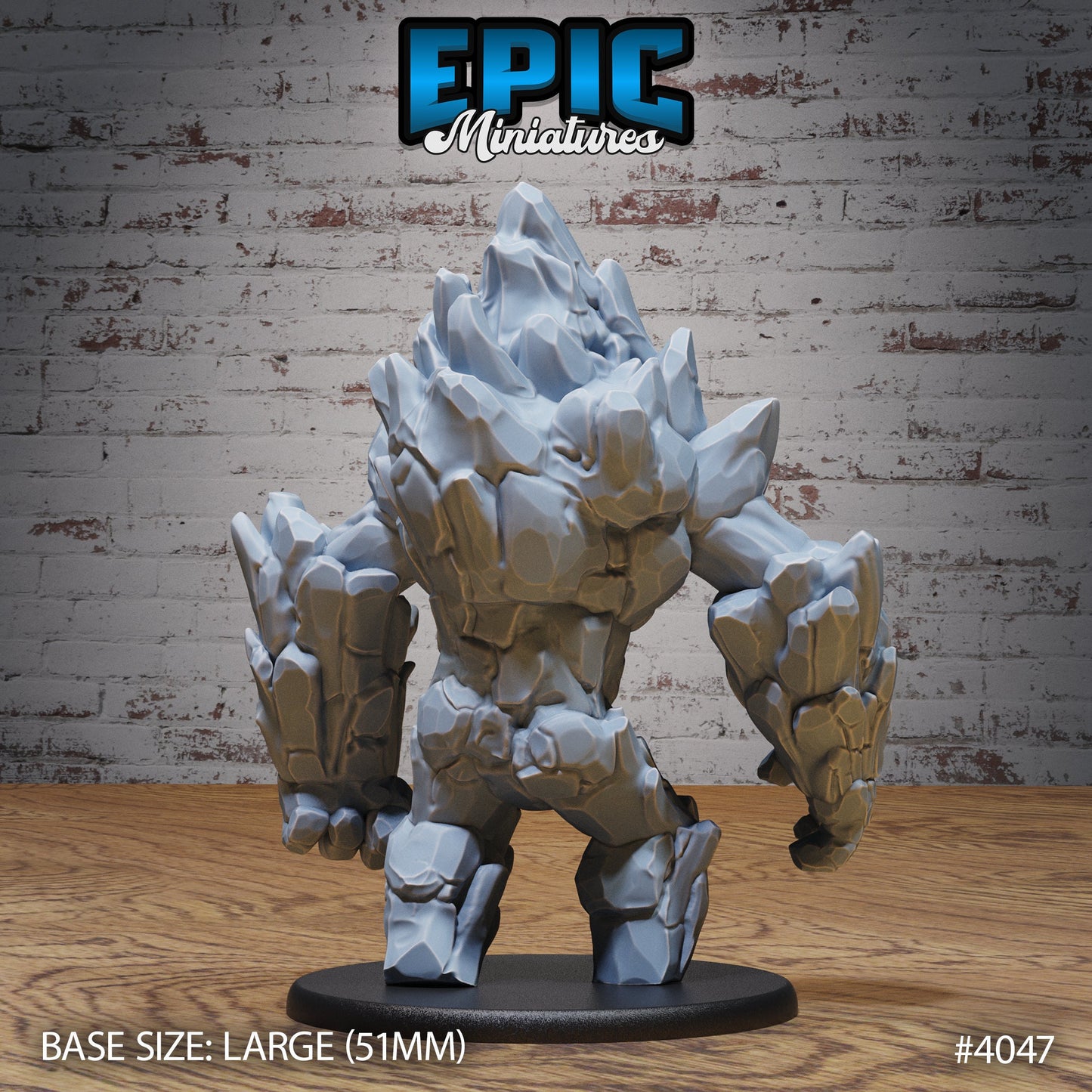 Earth Elemental - Epic Miniatures | Elemental Lands | 28mm | 32mm | Golem | Stone