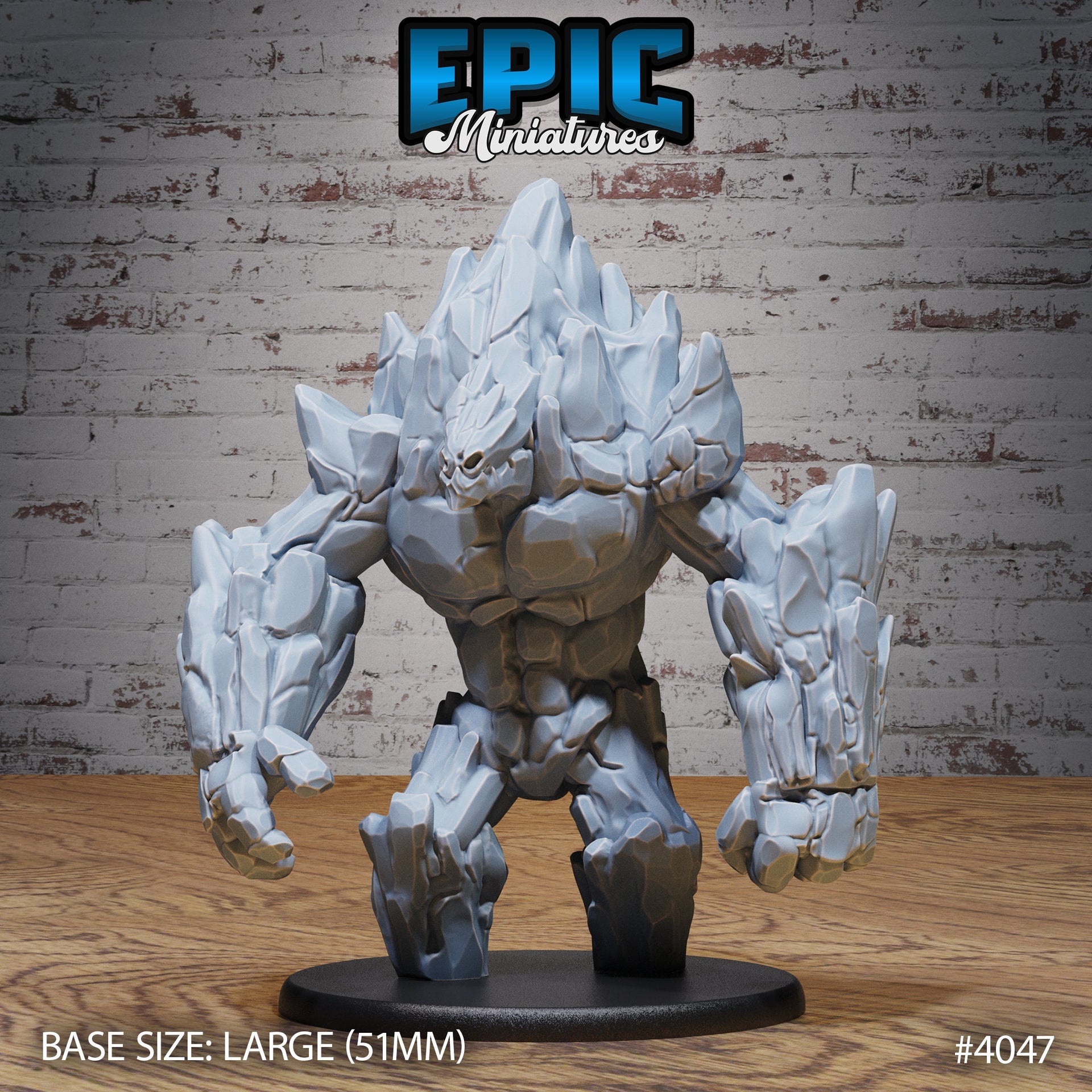 Earth Elemental - Epic Miniatures | Elemental Lands | 28mm | 32mm | Golem | Stone