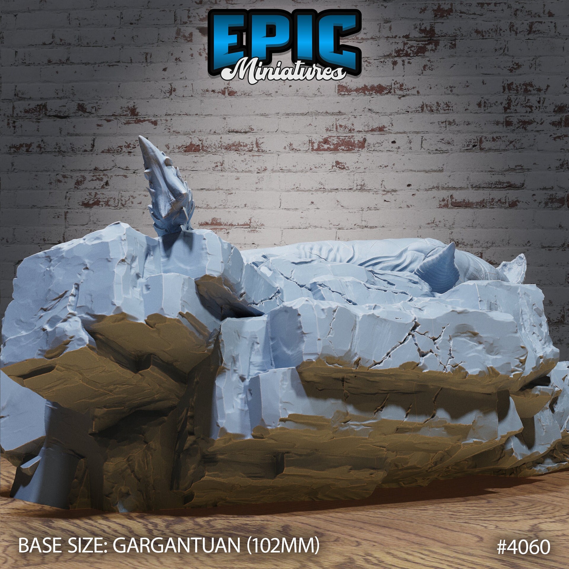 Lava Whale - Epic Miniatures | Elemental Lands | 28mm | 32mm | Land Shark | Gargantuan