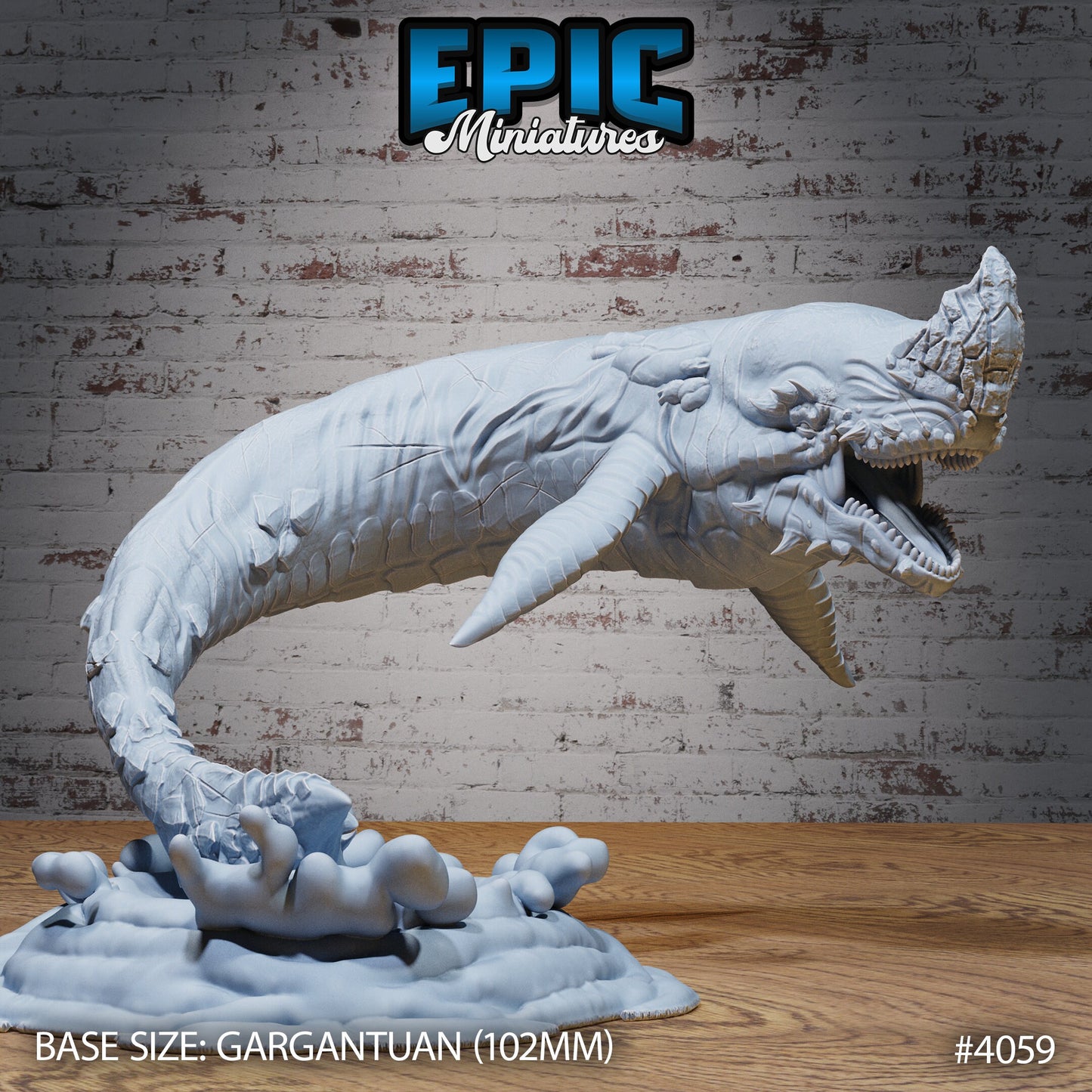 Lava Whale - Epic Miniatures | Elemental Lands | 28mm | 32mm | Land Shark | Gargantuan