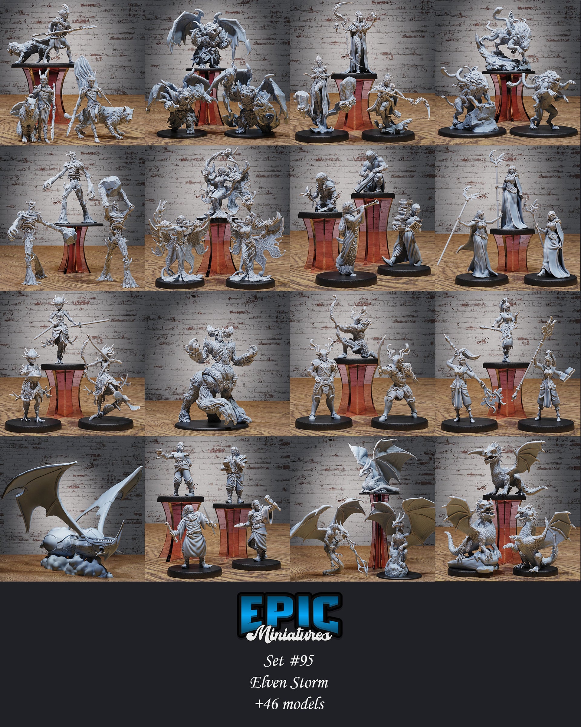 Woodland Knight - Epic Miniatures | Elven Storm | 28mm | 32mm | Fighter | Ranger | Scout | Elf