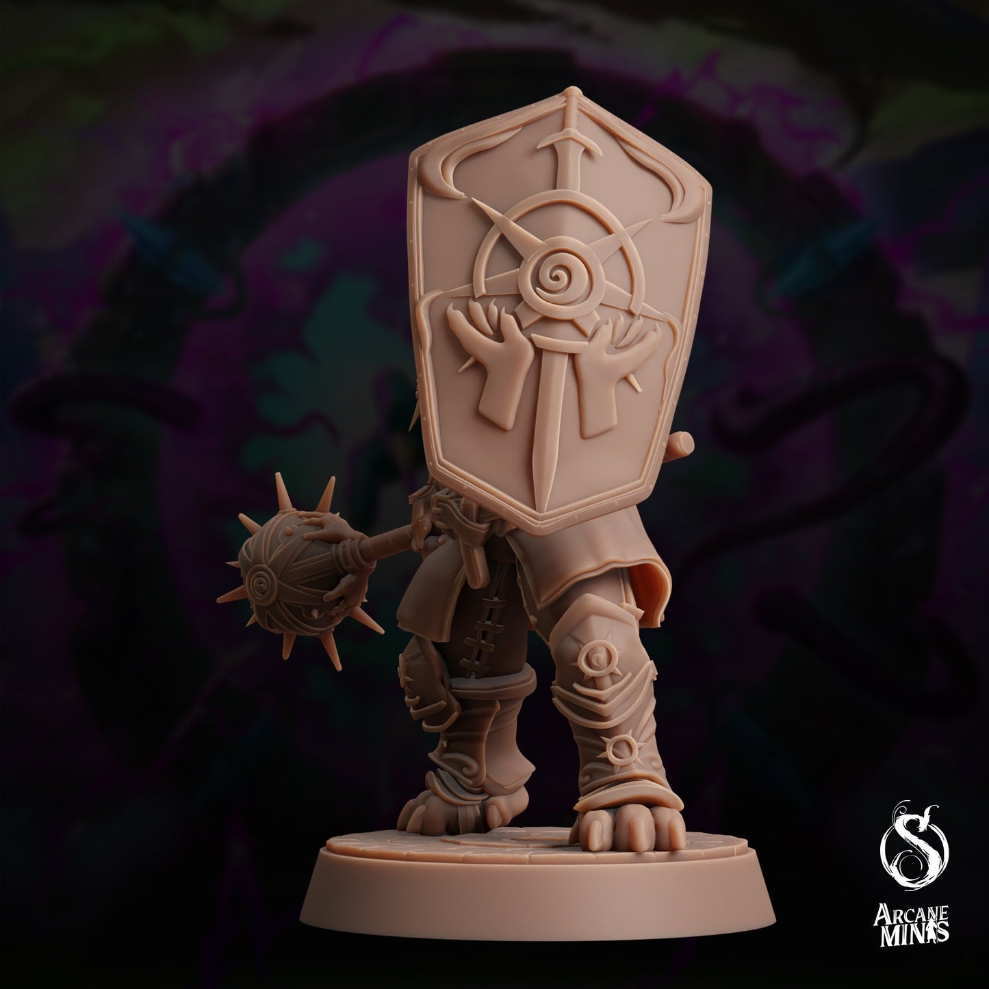 Cappy Paladin, Capybara Knight- Arcane Minis | 32mm | The Skybreaker Chronicles | Capybara folk