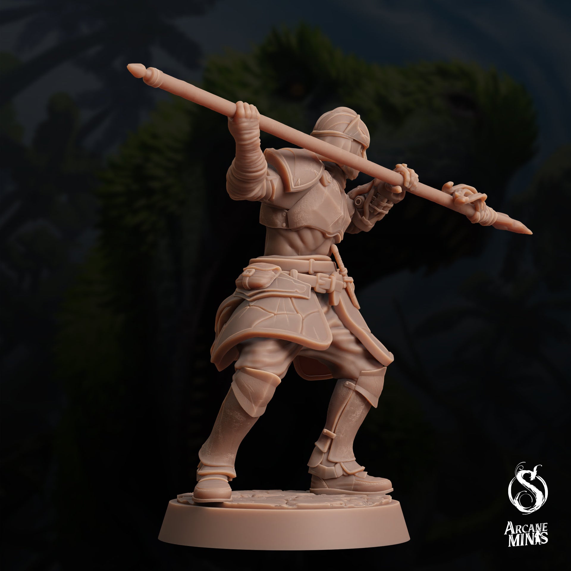 Human Town Guard - Arcane Minis | 32mm | Dino Domination | Fighter | Knight | Soldier
