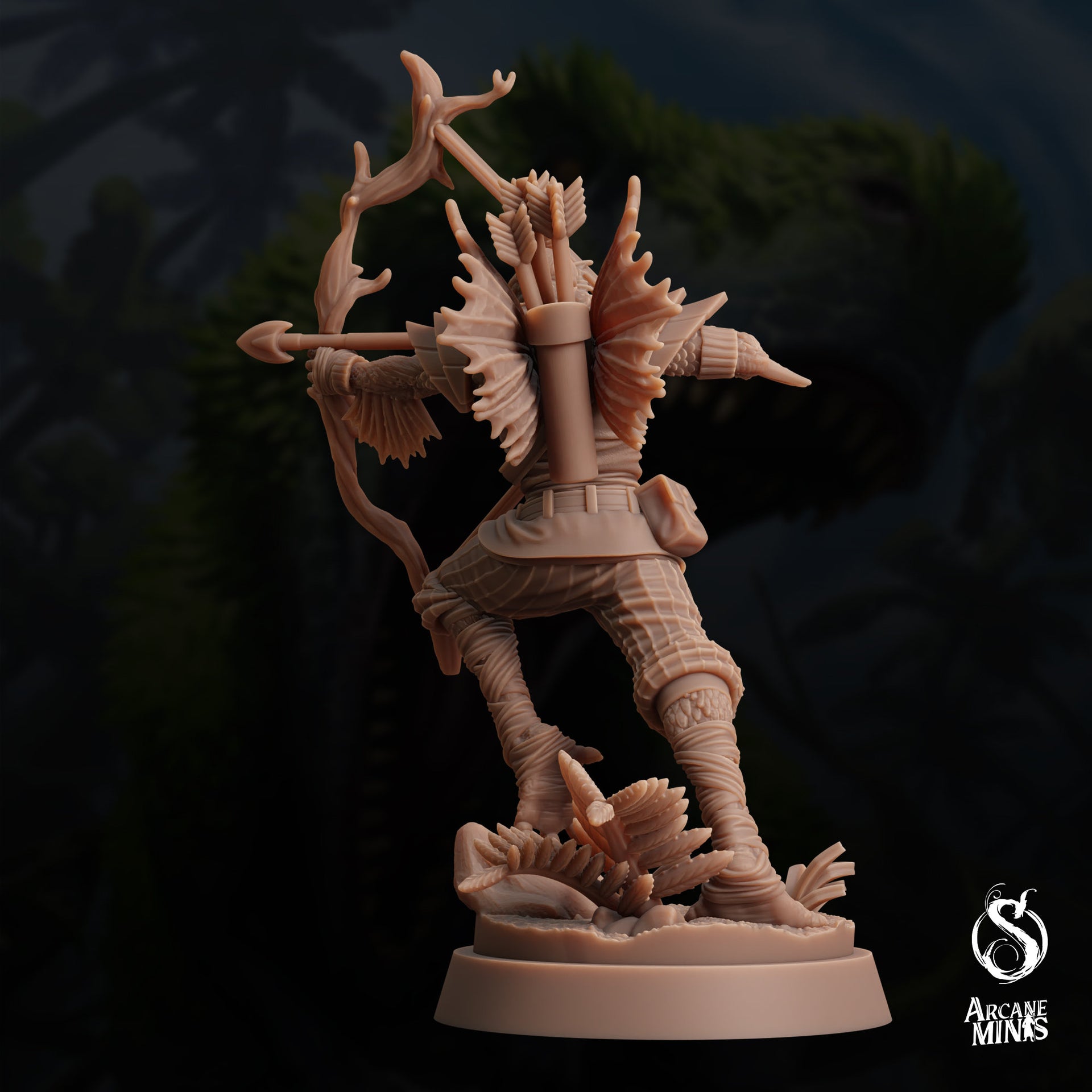 Sahuagin Ranger - Arcane Minis | 32mm | Dino Domination | Scout | Rogue | Bandit
