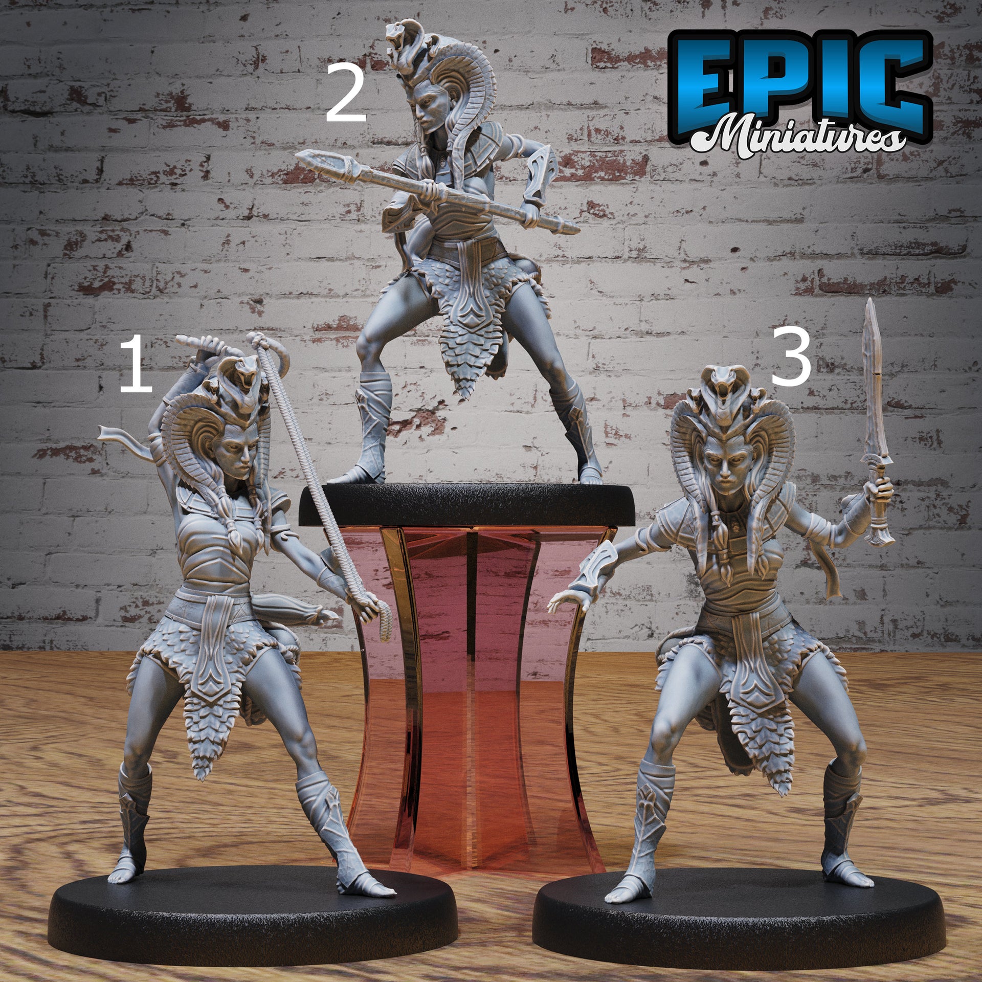 Cleopatra Royal Guard - Epic Miniatures | Cone Desert | 28mm | 32mm | Steampunk | Engineer | Egypt | Champion |