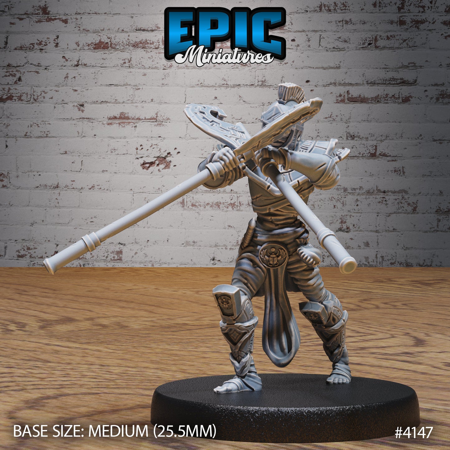 Mummy Warrior - Epic Miniatures | Bone Desert | 28mm | 32mm | Egypt | Guard | Army | Champion