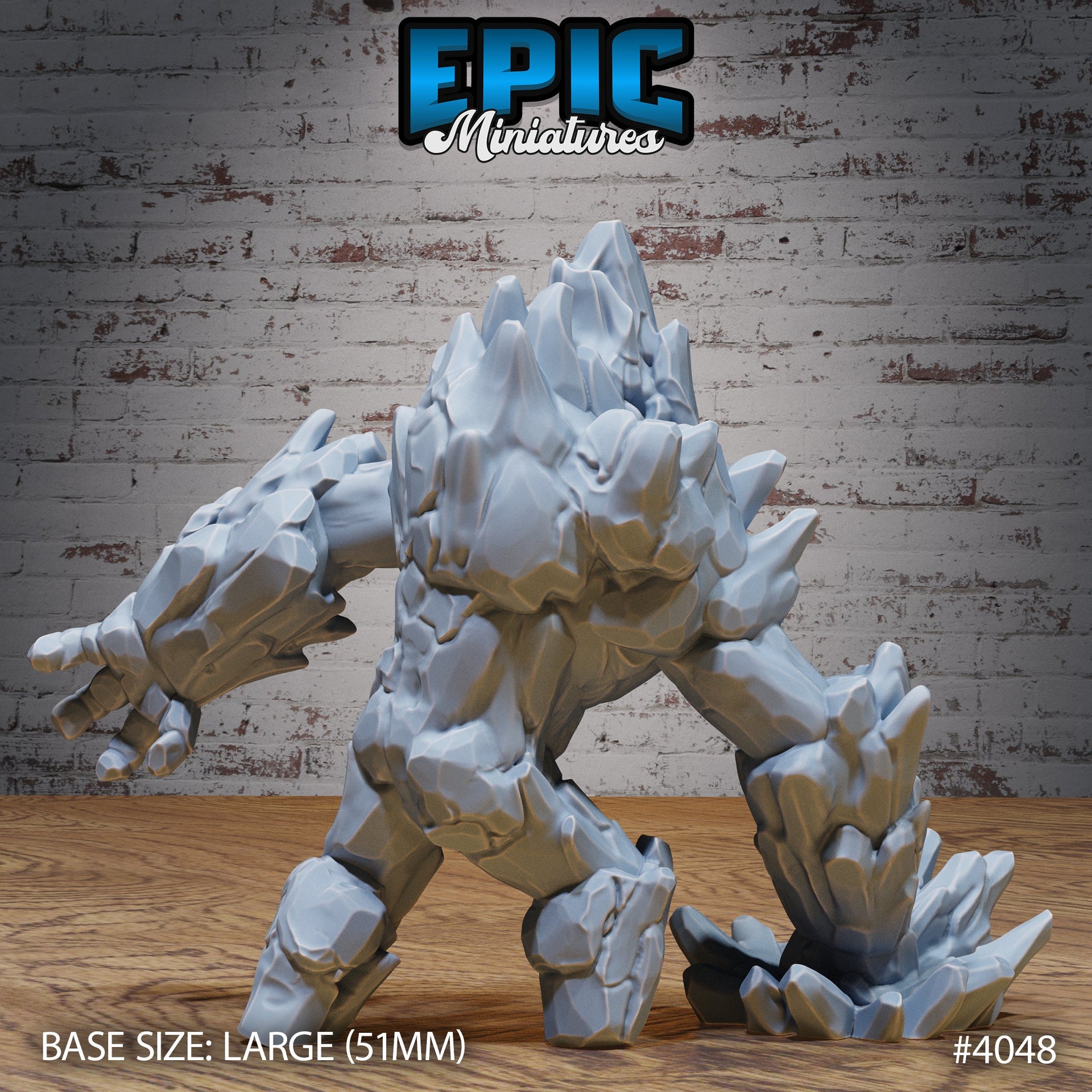 Earth Elemental - Epic Miniatures | Elemental Lands | 28mm | 32mm | Golem | Stone