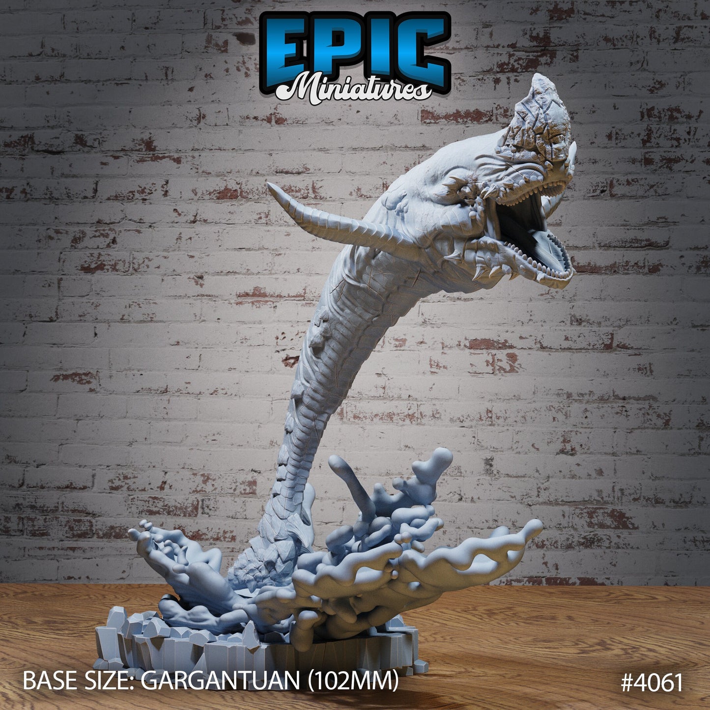 Lava Whale - Epic Miniatures | Elemental Lands | 28mm | 32mm | Land Shark | Gargantuan
