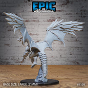 Armored Dragon - Epic Miniatures | Dwarf Mountain | 28mm | 32mm | Red | Flying | Champion